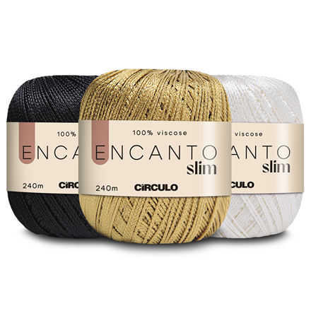 Filato Encanto di Circulo – 100% viscosa (confezione da 1 gomito) – 99,8 g, 140 yds – Pettinato chiaro – Colore 5745 Eucalipto