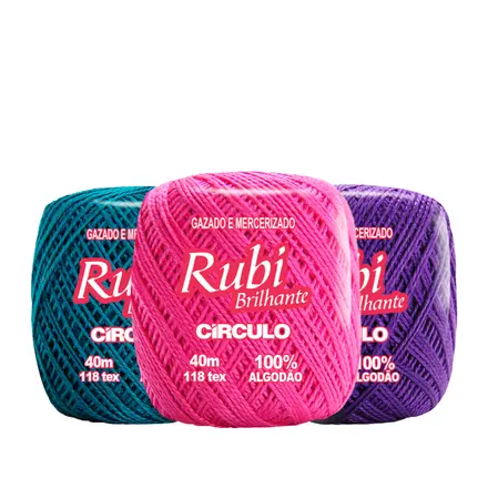 LINHA RUBI BRILHANTE 40M CÍRCULO