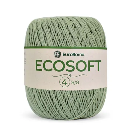 Barbante Ecosoft n°4 483m — Ideal para crochê e tricô com algodão