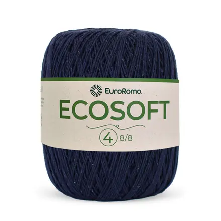 Barbante Ecosoft n°4 483m — Ideal para crochê e tricô com algodão