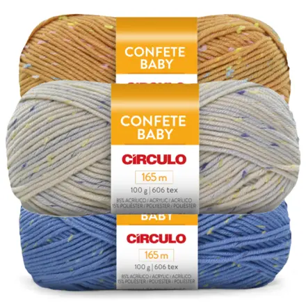 LÃ CONFETE BABY 100G CIRCULO