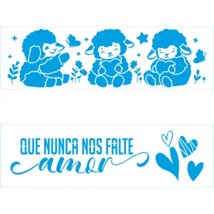 STENCIL STE 8X28CM LITOARTE