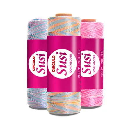 LINHA SUSI 100% VISCOSE MESCLADA 200M CIRCULO