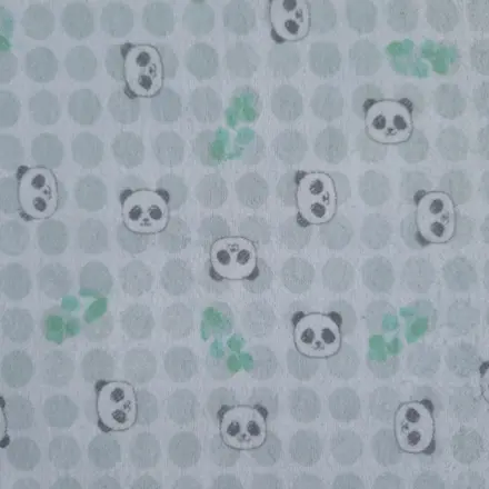 TECIDO FLANELA PANDA 1 METRO X 80CM LARGURA PAPI