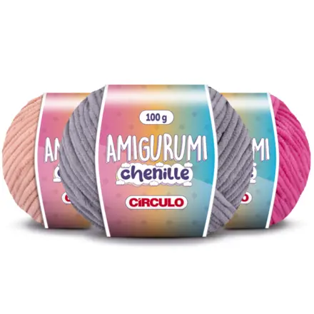 LINHA AMIGURUMI CHENILLE 100G CÍRCULO