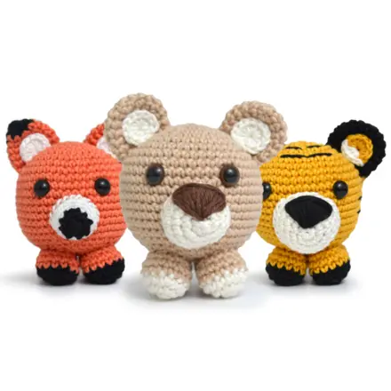 KIT AMIGURUMI BICHO BOLA CÍRCULO