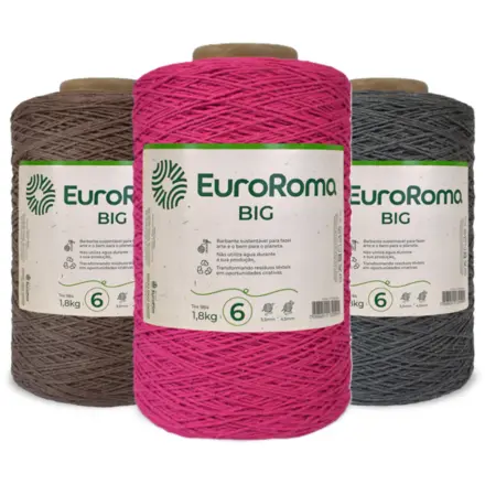 BARBANTE COLORIDO N°6 1.800 KG  EUROROMA