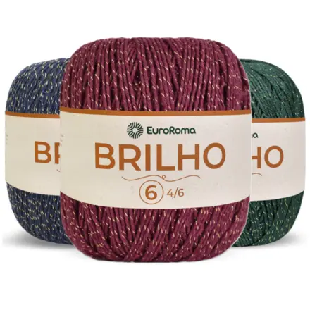BARBANTE BRILHO OURO N°6 400G EUROROMA