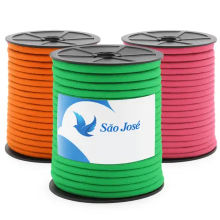 CORDÃO TRANÇADO COLORIDO 5MM 20M SÃO JOSÉ