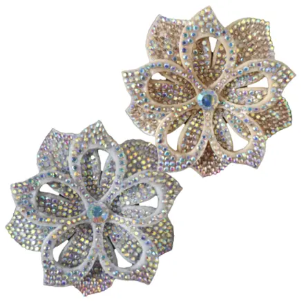 APLIQUE FLOR CRISTAL STRASS