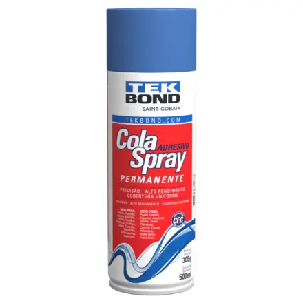 COLA SPRAY PERMANENTE 305G/500ML TEK BOND