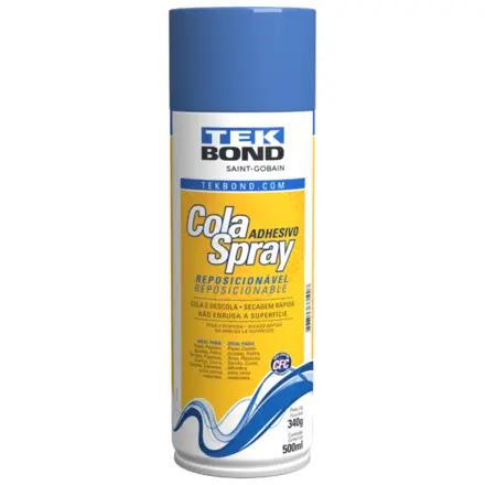 COLA SPRAY REPOSICIONÁVEL 340G/500ML TEK BOND
