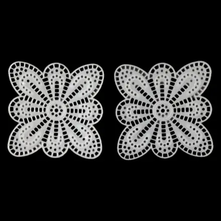 TELA PLÁSTICA BOLSA FLOR 11,3 X 11,3CM