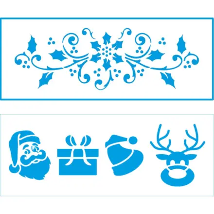 STENCIL STNP NATAL 7X17CM LITOARTE