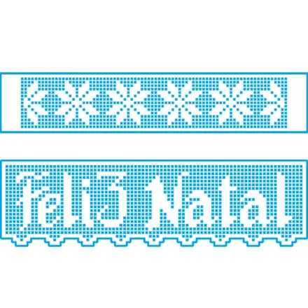 STENCIL STAB2N NATAL 8X28CM LITOARTE