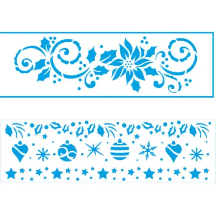 STENCIL STN NATAL 8X28CM LITOARTE