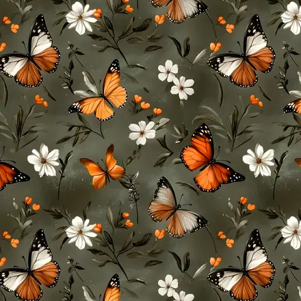 TRICOLINE AMBER WINGS BORBOLETAS G FERNANDO MALUHY - 1 METRO X 1,50M