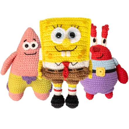 KIT AMIGURUMI BOB ESPONJA CORRENTE