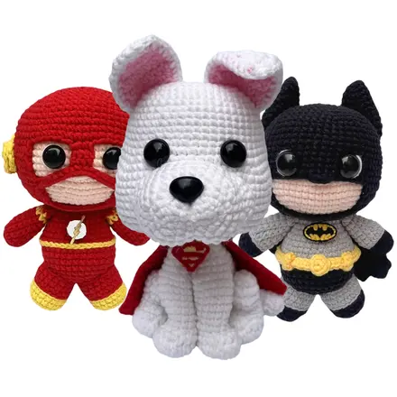 KIT AMIGURUMI SUPER HERÓIS DC CORRENTE