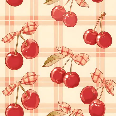 TRICOLINE CHERRY BOW XADREZ FABRICART - 1 METRO X 1,5M