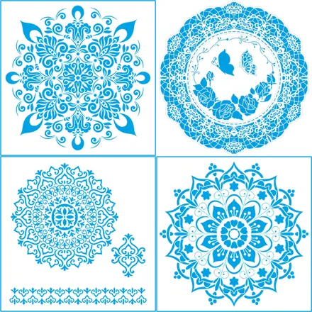 STENCIL STQG 30X30CM LITOARTE
