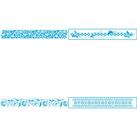 STENCIL STB 4X28CM LITOARTE