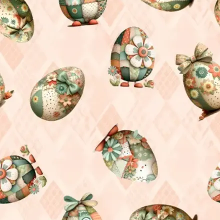 TRICOLINE PÁSCOA OVOS FUNDO SALMÃO FERNANDO MALUHY - 1 METRO X 1,5M