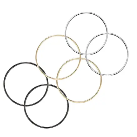 ALÇA BOLSA REDONDA 10CM PAR DOURADO