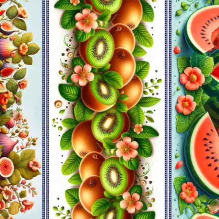 TRICOLINE BARRADOS FRUTAS FERNANDO MALUHY - 1 METRO X 1,50M