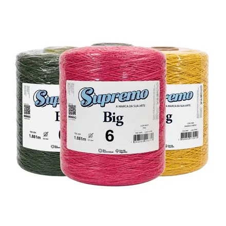 BARBANTE BIG CORES N°6 1,8KG SUPREMO