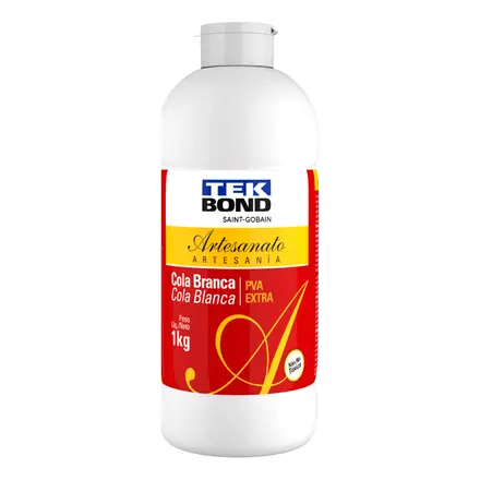 COLA BRANCA ARTESANATO PVA EXTRA 1KG TEK BOND