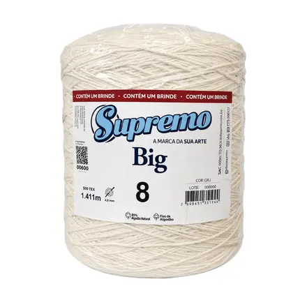 BARBANTE BIG CRU N°8 1,8KG SUPREMO