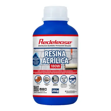 RESINA ACRÍLICA BASE ÁGUA 180W 250G REDELEASE