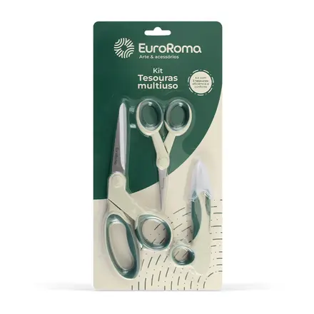KIT MULTIUSO 3 TESOURAS EUROROMA