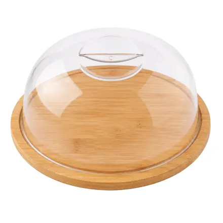 BANDEJA TAMPA PLASTICO 19CM BAMBU