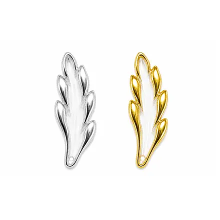 PINGENTE FOLHA ORNAM 15X40MM 10G